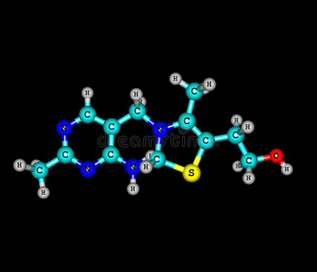 硫胺维生素b1的分子结构