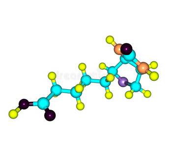 白底生物素B7分子结构