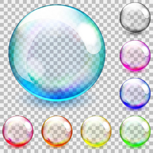 彩色透明玻璃球