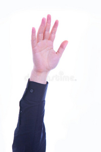手腕 衬衫 男人 人类 挥舞 手指 成人 投票 商业 白种人