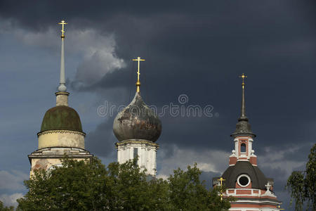 古俄罗斯教堂的圆顶