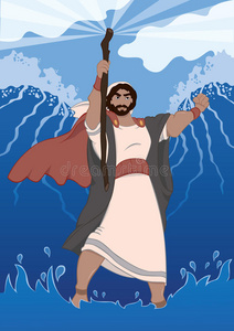 摩西分割红海照片