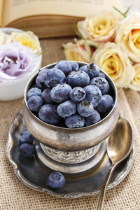 蓝莓银碗