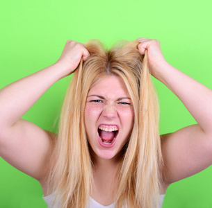 女孩绝望的疯子图片