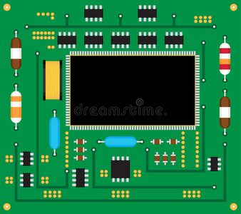 电子电路板。