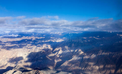 喜马拉雅山鸟瞰图