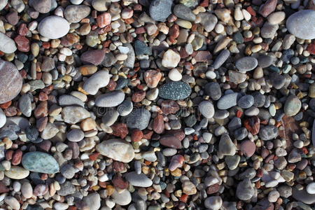 海滩上的鹅卵石
