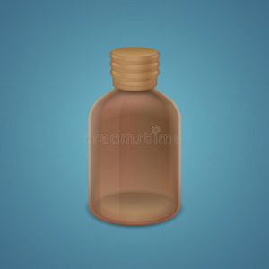 棕色瓶子