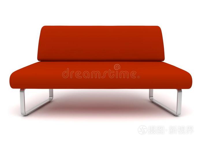 现代红色椅子
