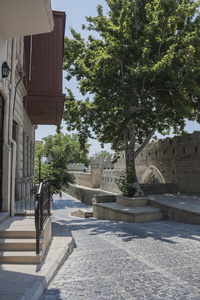 阿塞拜疆巴库市中心的街道