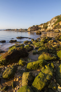 海滩附近 ferragudo，葡萄牙