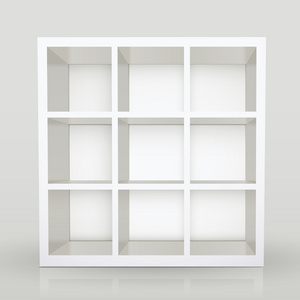 空白的现代书架