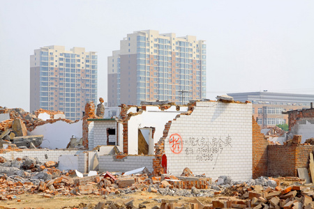 老房子拆迁站点照片