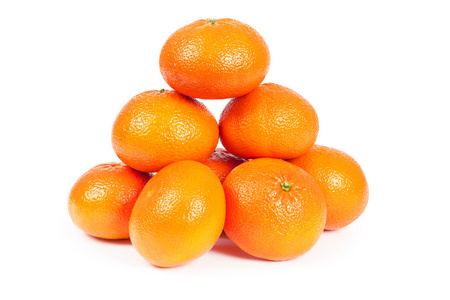 堆的橘子