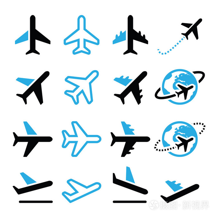 飞机形状文字符号图片