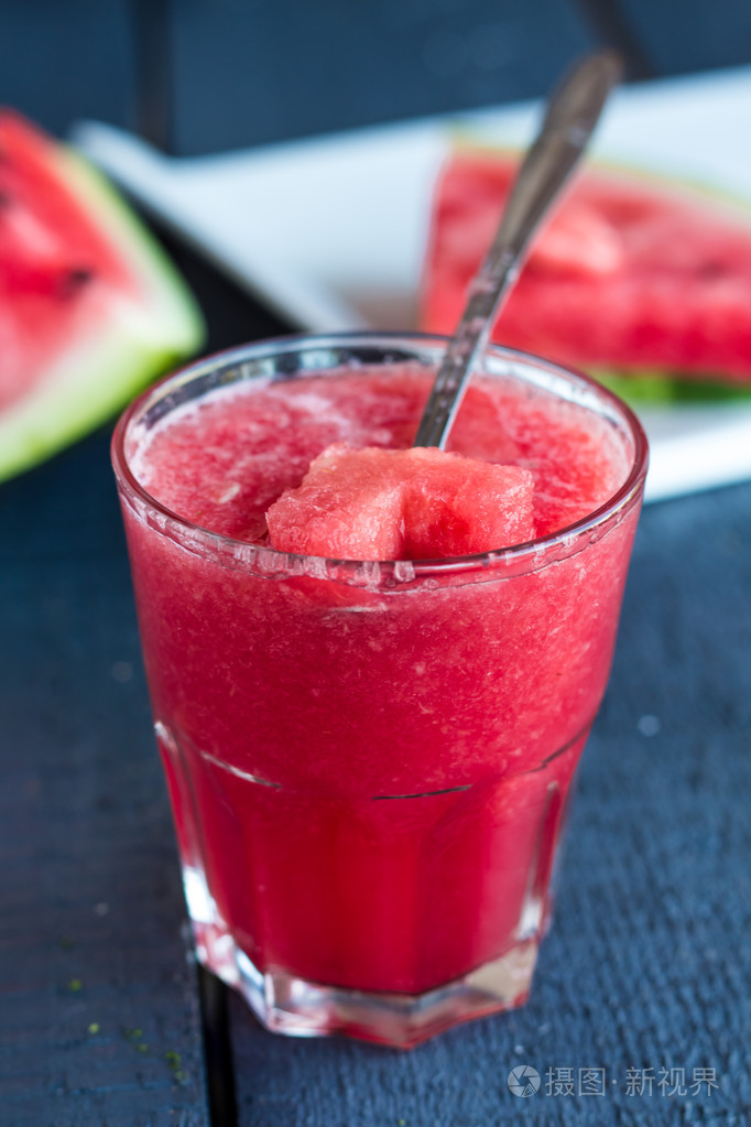 一杯西瓜,心的西瓜奶昔照片-正版商用图片1geqbr-摄图新视界
