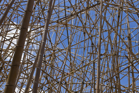 竹结构对蓝天
