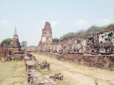 玛哈泰寺寺在大城府历史公园