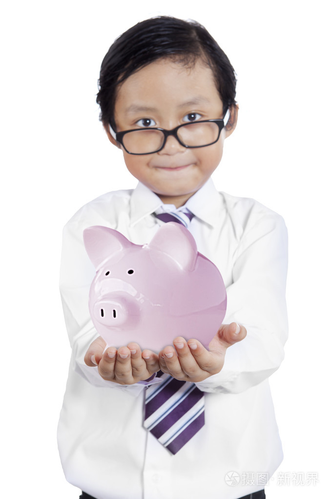 小商人展示储钱