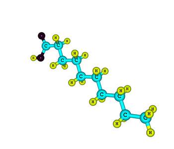 癸 癸 酸分子上白色孤立