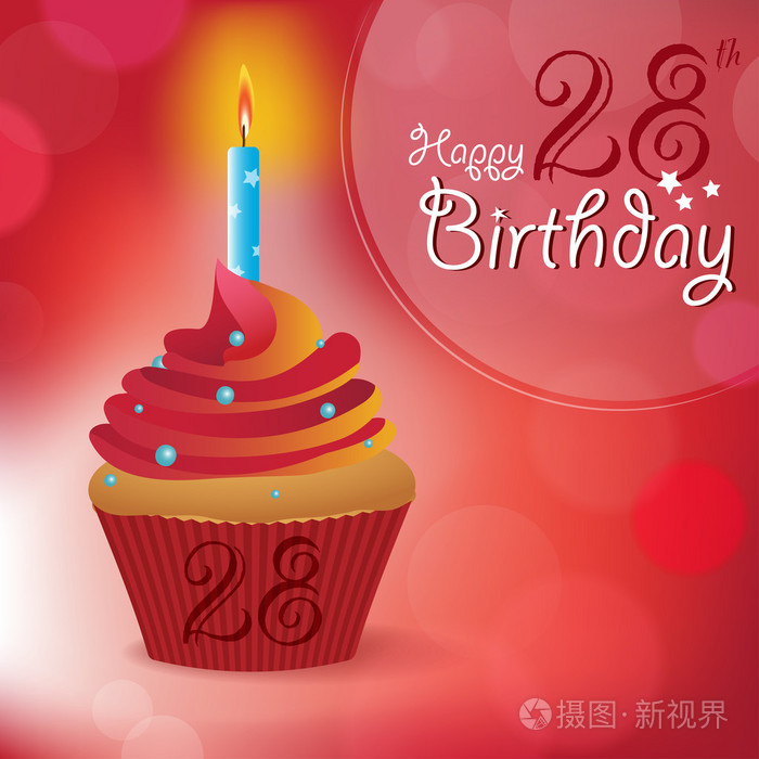 快乐28 岁生日问候,应邀请,消息
