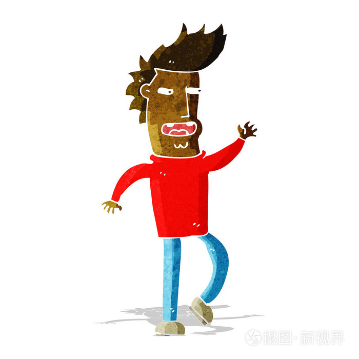 卡通漫画多嘴的人