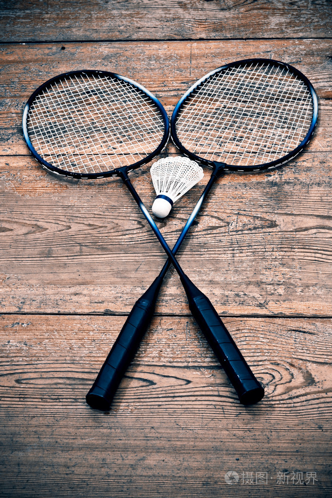 复古羽毛球球拍