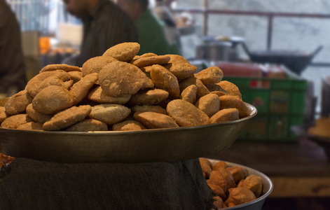 展出的美味 kachoris