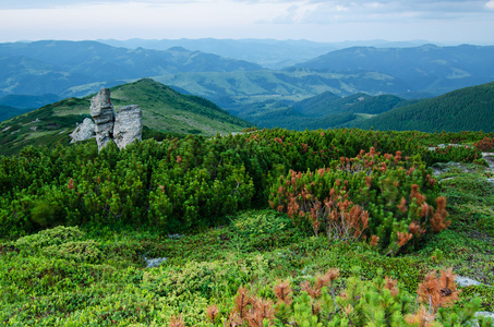 山日落