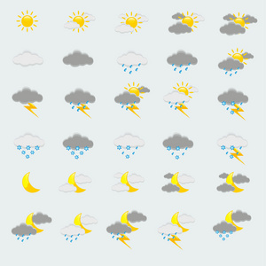 天气预报图标