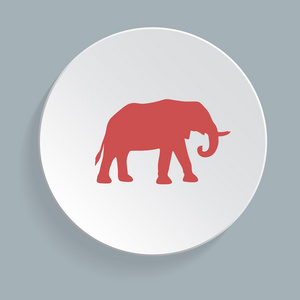 大象象征   矢量图