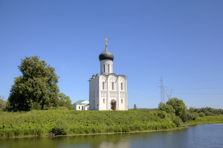 在老练代祷的教会。bogolyubovo，弗拉基米尔地区，俄罗斯的金戒指