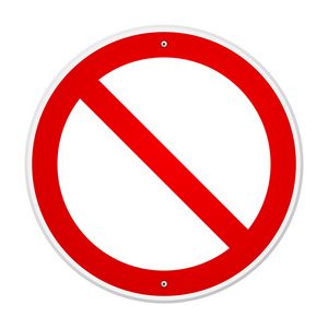 空白的标志禁止图片