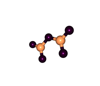 五氧化二氮分子结构上白色孤立