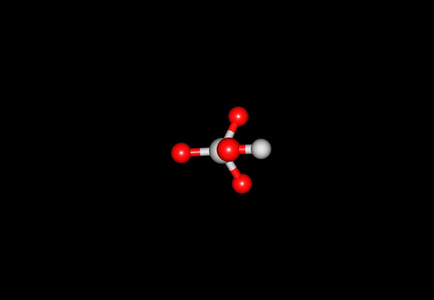 高氯酸分子结构上黑色孤立