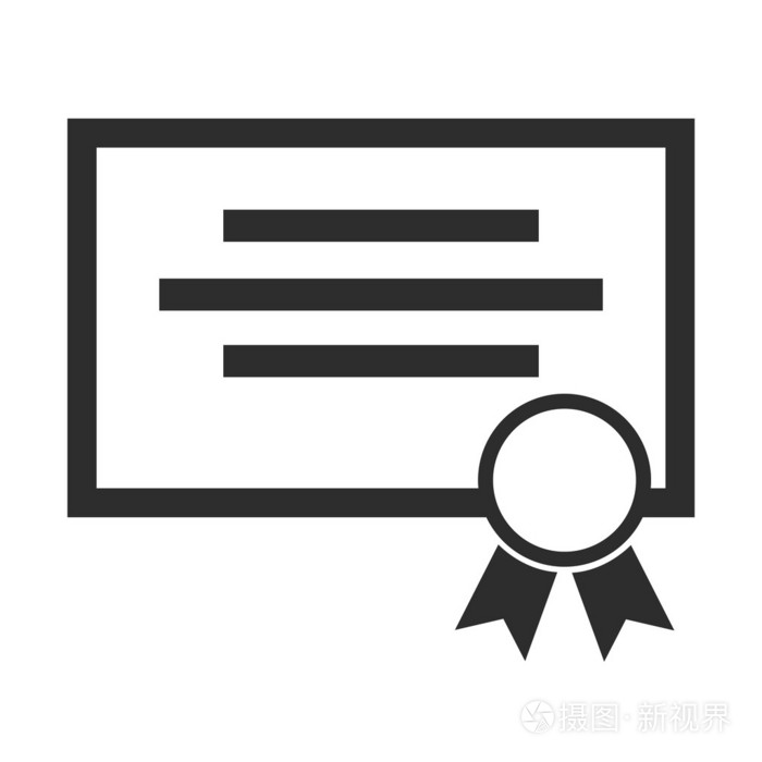 矢量证书黑色图标срийабстрактнимфономдляр