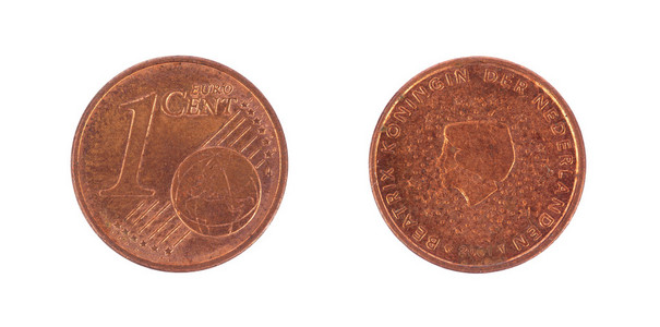 一欧元美分硬币