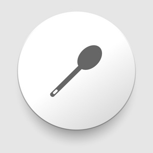 勺子的象征符号和按钮