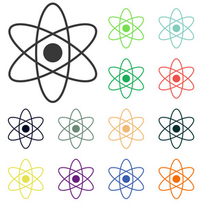 抽象物理科学模型图标图片