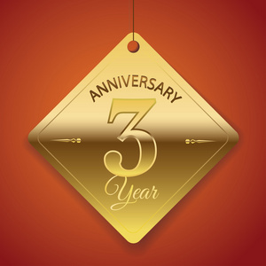 三周年纪念三周年纪念海报模板设计照片