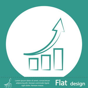 绿色图表图标