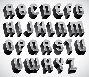 透明的三维字母集图片