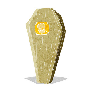 幽灵般的漫画卡通棺材图片