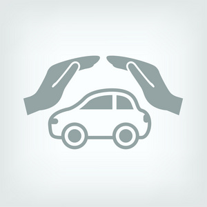 汽车护理图标icono del cuidado de coche