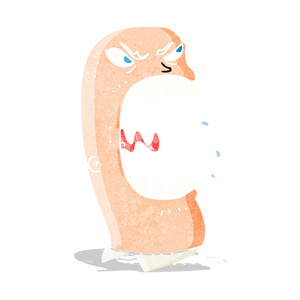 漫画书演讲泡沫卡通大喊卡通的喊人与书复古卡通喊嘴平色风格卡通喊人