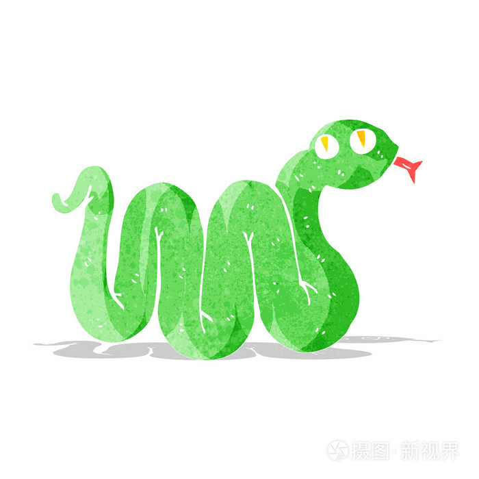 可爱的卡通蛇