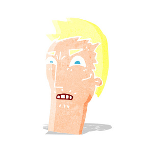 卡通张生气的脸照片