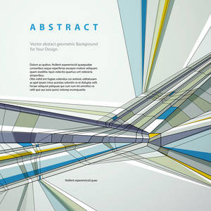 矢量抽象几何背景下，当代风格说明