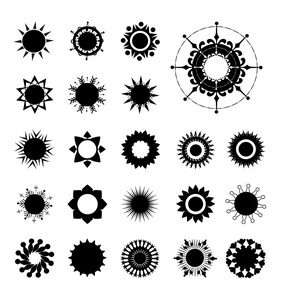 矢量太阳图标