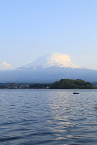 富士山，从湖河口湖的视图